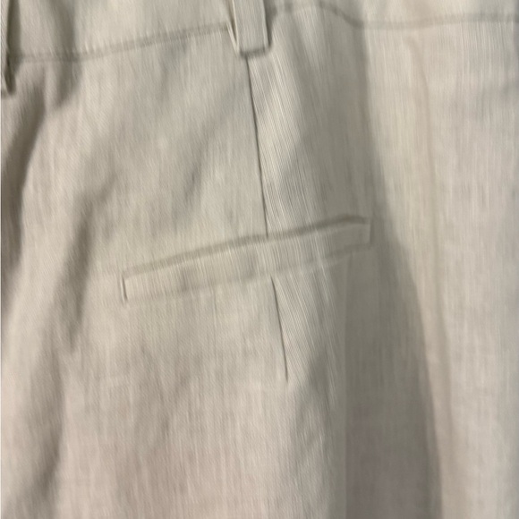 Anthropologie x Farm Rio Tan Linen Wide Leg Pants Medium - Picture 7 of 13